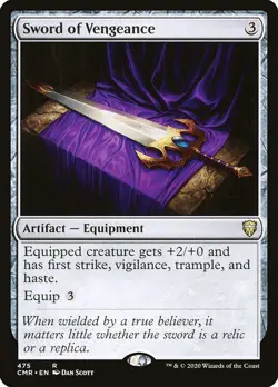 Sword of Vengeance MTG Commander Legends Rare NM x1 - Magic Card - Image 1