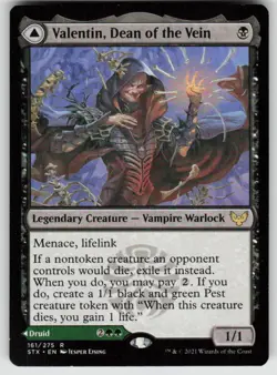 Valentin, Dean of the Vein 161 Rare The List Reprints Magic: The Gathering NM - Image 1