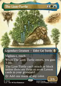The Lion-Turtle - Extended Art TLA NM MTG - Image 1