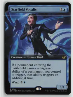 Starfield Vocalist (Extended Art) NM Foil 328 Edge of Eternities MTG - Image 1