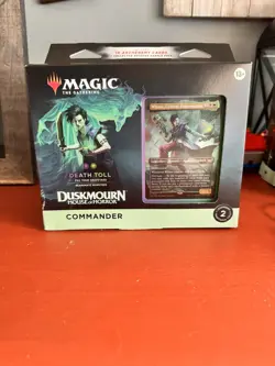 Death Toll Commander Deck MTG Duskmourn House of Horror sealed damaged box - Image 1