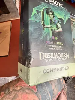 Death Toll Commander Deck MTG Duskmourn House of Horror sealed damaged box - Image 3
