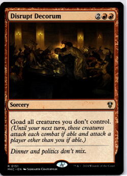 Disrupt Decorum Regular NM MTG - Image 1