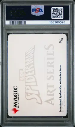 2025 MTG MARVEL'S SPIDER-MAN SCENE BOX ART SER #5 SENSATIONAL SPIDER-MAN PSA 10 - Image 2