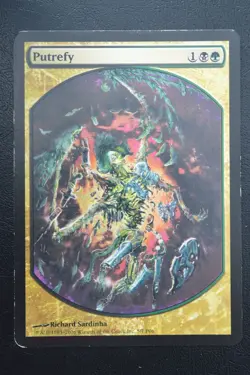 Magic The Gathering MTG PUTREFY Player Rewards Promos MP Moderately Played - Image 1