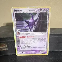 Pokemon Espeon Delta Species 4/113 Reverse Holo Rare 70 HP Psyshock Card - Image 1