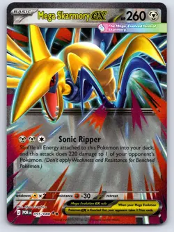 Mega Skarmory ex 055/088 Pokemon Perfect Order Holo NM/LP - Image 1
