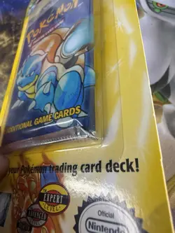 Pokemon TCG Base Set WOTC 1999 Sealed Blister Pack 11 Cards Blastoise - Image 4