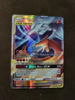 Pokemon Tagteam Reshiram & Charizard Fanart Card - Image 1
