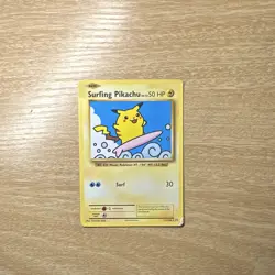 Pokemon TCG Pikachu 4-Card Lot incl Surfing Pikachu Reverse Holo Foil 2002 - Image 5