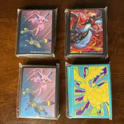 Pokemon ETB Deck Sleeves Lot of 4 Packs of 65 (260 Total) NEW - Image 1