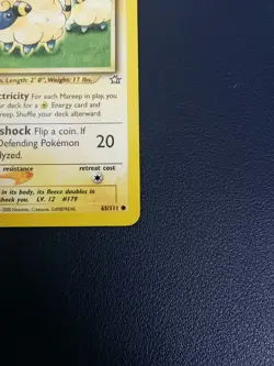 Pokemon Card Mareep 65/111 Neo Genesis Common WOTC - Image 5