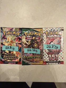 Pokemon HEAVY Evolving Skies Sealed Booster Pack + Ascended Heroes Heavy + 151 - Image 1