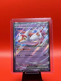 Pokemon TCG SV08 Surging Sparks Latias ex 076/191 Double Rare Full Art Holo EN - Image 1
