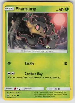 Phantump 6/145 Common Guardians Rising Pokemon Lightly Played - Image 1