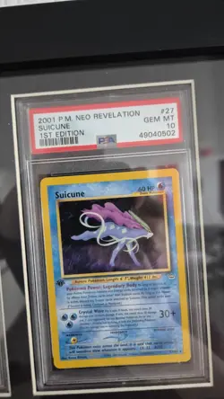 2001 PSA 10 1ST EDITION TRIO ENTEI SUICUNE RAIKOU NEO REVELATIONS POKEMON GEM MT - Image 2