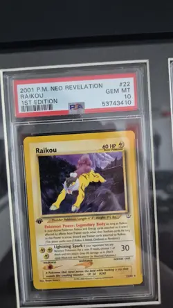 2001 PSA 10 1ST EDITION TRIO ENTEI SUICUNE RAIKOU NEO REVELATIONS POKEMON GEM MT - Image 3