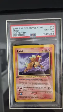2001 PSA 10 1ST EDITION TRIO ENTEI SUICUNE RAIKOU NEO REVELATIONS POKEMON GEM MT - Image 4