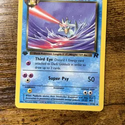 Dark Golduck 1st Edition 37/82 Team Rocket Pokemon TCG Card Uncommon - Image 3