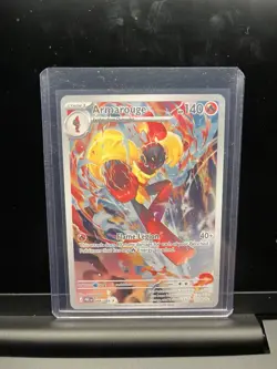 Armarouge 086/084 Paldean Fates Illustration Rare Holo 140 HP Pokemon TCG - Image 1