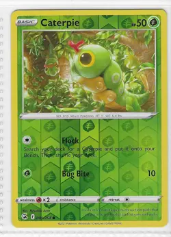 Caterpie 001/264 Common Fusion Strike Pokemon Reverse Holo Near Mint - Image 1