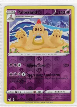 Palossand 126/264 Rare Fusion Strike Pokemon Reverse Holo Near Mint - Image 1