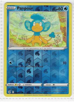 Panpour 068/264 Common Fusion Strike Pokemon Reverse Holo Near Mint - Image 1