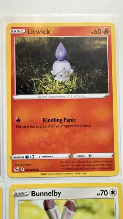 Pokemon TCG Yuka Morii Illustration Artwork Set of 6 Common Cards Near Mint - Image 5