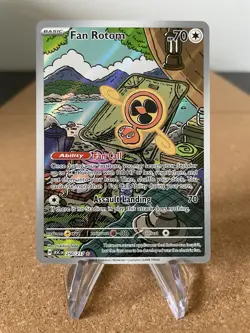 Ascended Heroes Fan Rotom 250/217 Illustration Rare IR Full Art Pokemon Card NM - Image 1