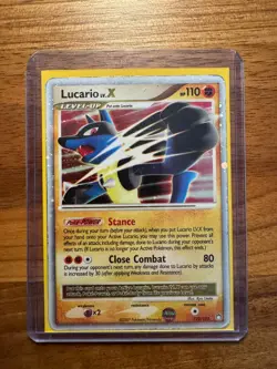 Pokemon TCG Lucario LV.X Holo Mysterious Treasures 122/123 - Image 1