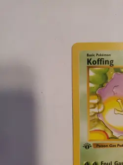 1999 Pokemon KOFFING Base Set 1ST EDITION Shadowless Non Holo 51/102 NM+ MINT - Image 3