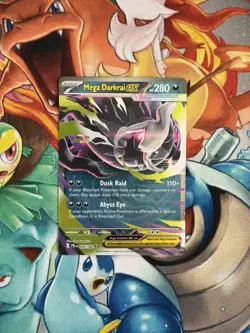Mega Darkrai ex 048/084 Double Rare Pitch Black ME05 Pokemon NM - Image 1