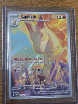 Pokemon TCG Rapidash 189/182 Illustration Rare Destined Rivals - Image 2
