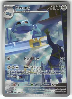 Metang 094/086 Holo Illustration Rare Chaos Rising Pokemon Near Mint - Image 1