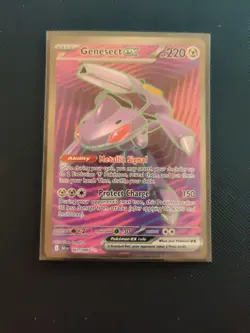 2025 Pokemon TCG Genesect EX Full Art Holo Black Bolt Ultra Rare SV 161/086 NM - Image 1