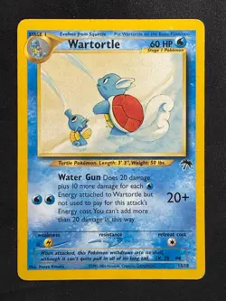 POKEMON UNGRADED WARTORTLE 15/18 WOTC SOUTHERN ISLANDS HP NON HOLO PKM-254 - Image 2
