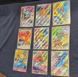Pokemon 2026 First Partner Illustration Collection Series 1 Promo Set (9 Cards) - Image 1