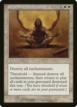 Cleansing Meditation Torment NM White Uncommon MAGIC GATHERING CARD ABUGames - Image 1