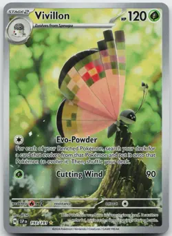 Vivillon 193/191 Illustration Rare Surging Sparks Pokemon Holo Near Mint - Image 1