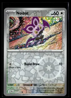 Pokemon TCG SV09: Journey Together #127/159 Noibat Reverse Holo - Image 1
