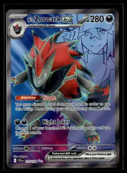 Pokemon TCG SV09: Journey Together #175/159 N's Zoroark ex - Image 1