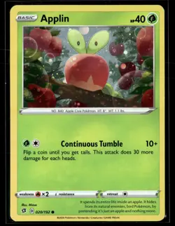 Pokemon TCG Blister Exclusives #020/192 Applin Cosmos Holo - Image 1