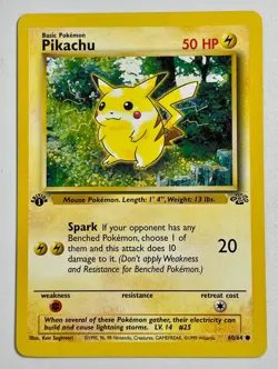 1999 Pikachu 60/64 Jungle 1st Edition Pokemon ~ NMU - Image 1