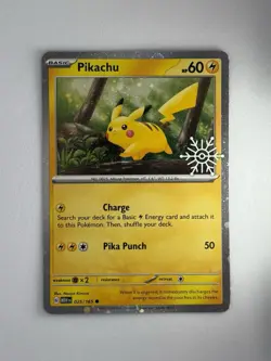 Pikachu - (Holiday Calendar) 025/165 Miscellaneous Cards & Products Holo - Image 1