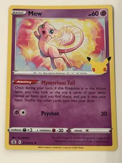 Pokemon Celebrations Mew 11/25 25th Anniversary X5 Cards #1 - Image 4