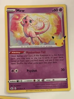Pokemon Celebrations Mew 11/25 25th Anniversary X5 Cards #1 - Image 5