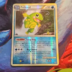 Nintendo Politoed 7/95 HS Unleashed Holo Rare Reverse Holo Eng 2010 HP120 - Image 1