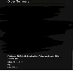 2x Pokemon Center ETB 30th Anniversary Celebration Sealed - PRESALE Ship 9/16 - Image 4