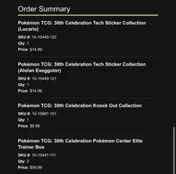 2x Pokemon Center ETB 30th Anniversary Celebration Sealed - PRESALE Ship 9/16 - Image 4