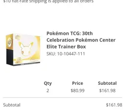Pokemon Center ETB 30th Anniversary Celebration Sealed - PRESALE - Image 2